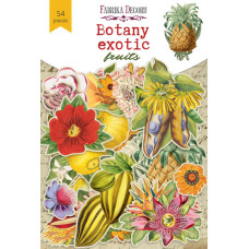 Набор высечек, Botany exotic, fruits 54 шт, Фабрика Декора
