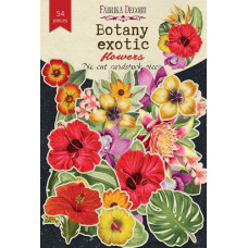 Набор высечек, Botany exotic, flowers 54 шт, Фабрика Декора