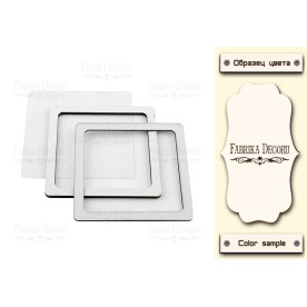 Заготівка для шейкера Квадрат-2 7,5x7,5 колір бежевий, Фабрика Декору