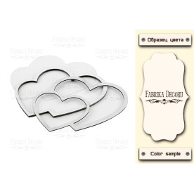 Заготівка для шейкера Сполучені серця 9,5x11,3 колір Milk, Фабрика Декору