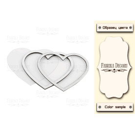 Заготовка для шейкера Сердечко-1 11x9,5 цвет Milk, Фабрика Декора