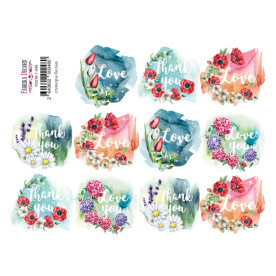 Набір наклейок (стікерів) для журналінга # 1-048, Фабрика Декору