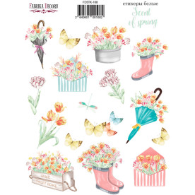 Набор наклеек (стикеров) 17 шт Scent of spring #108, Фабрика Декора