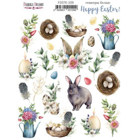 Набор наклеек (стикеров) 23 шт Happy Easter #109, Фабрика Декора