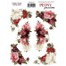 Набір наклейок, стікерів, 6 шт, Peony passion, # 221, Фабрика Декору