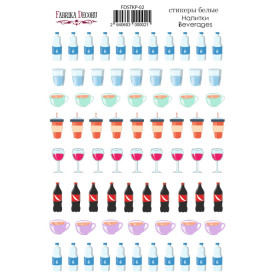 Набор наклеек для планеров Напитки #02, Фабрика Декора