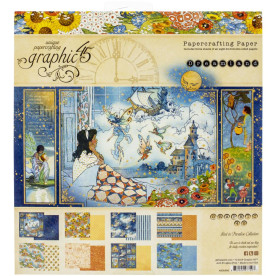 Набір паперу для скрапбукінгу Dreamland, 8 листів, 20х20 см, Graphic 45