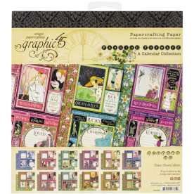 Набор бумаги для скрапбукинга Fashion forward, 12 листов, 20х20 см, Graphic 45