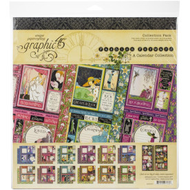 Набор бумаги для скрапбукинга Fashion Forward, 24 листа + наклейки, 30х30 см, Graphic 45