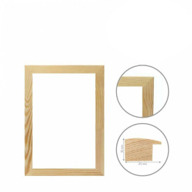 Багетная рама, 16 * 25 мм, 18 * 30 см, Rosa Studio