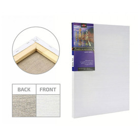 Подрамник, 20 * 20 см, мелкое зерно, масляный грунт, лен, ROSA