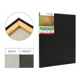 Підрамник, дрібне зерно, Чорний грунт, бавовна, 20 * 25 см, Rosa Gallery