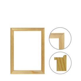 Багетна рама 3D, клеєна 25*33мм, 15*20 см, Rosa Studio