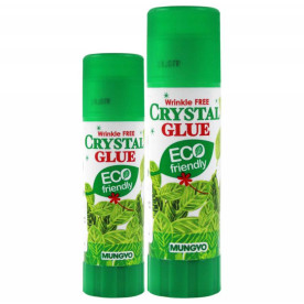 Клей-олівець Crystal Glue Stick без зморшок, Прозорий, 25 г Mungyo