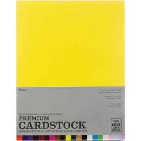 Набор картону текстурованого Value Pack Canvas Cardstock А4 - 160 листів Textured Super Assortment, Darice