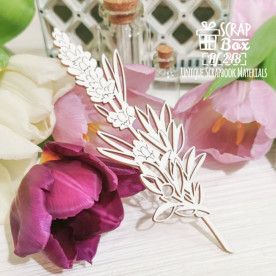 Чіпборд гілочка лаванди Hf-248, Scrapbox
