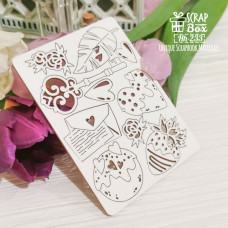 Чіпборд набір Полуниця з ключиком Hh-233, Scrapbox