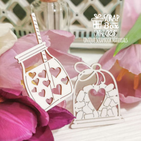 Чипборд Валентиновы сладости Hk-023, Scrapbox