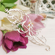 Чипборд бордюр Рококо Hw-095 26x152 мм, Scrapbox