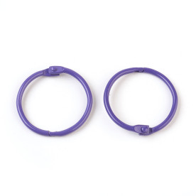 Кольцо разъемное, фиолетовый, 1 шт, 30х5 мм