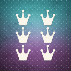 Чіпборд набір, Корона 5, однією 1,5x1,5 см, 6 шт, Lana Odis