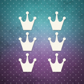 Чіпборд набір, Корона 5, однією 1,5x1,5 см, 6 шт, Lana Odis