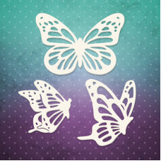 Чіпборд набір, Метелики, набору 6x7,5 см, 3 шт, Lana Odis