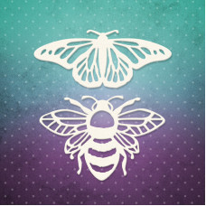 Чіпборд набір, Джміль і метелик, набору 6,5x7 см, 1 шт, Lana Odis