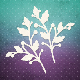 Чіпборд набір, Гілочки з ягідками, набору 5,7x4,8 см, 2 шт, Lana Odis