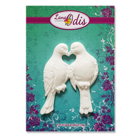 Декоративна фігурка, Два голуба, 45x56 мм, 1 шт, Lana Odis