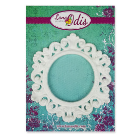 Декоративная фигурка, Большая круглая рамка, 65x86 мм, 1 шт, Lana Odis
