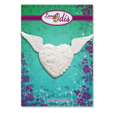 Декоративная фигурка, Механическое сердце с крыльями, 70x40 мм, 1 шт, Lana Odis
