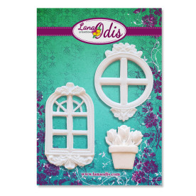 Декоративні фігурки, Віконця, круглого 34x45 мм, 3 шт, Lana Odis