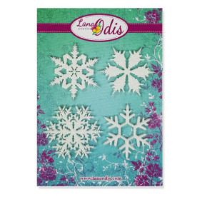 Декоративні фігурки, Набір сніжинок, 4 елементи, Lana Odis