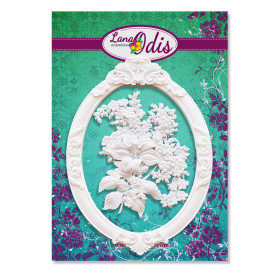 Декоративные фигурки, Рамка с букетом, рамки 65x90 мм, 2 шт, Lana Odis