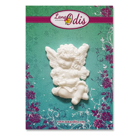 Декоративна фігурка, Фея з птахом, 35x49 мм, 1 шт, Lana Odis