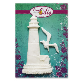 Декоративні фігурки, Набір Маяк з чайкою, маяка 87x40 мм, 2 шт, Lana Odis