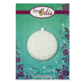 Декоративна фігурка, Ялинковий куля 2, 40x43 мм, 1 шт, Lana Odis