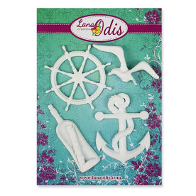 Декоративні фігурки, Морські пригоди, 4 шт, Lana Odis