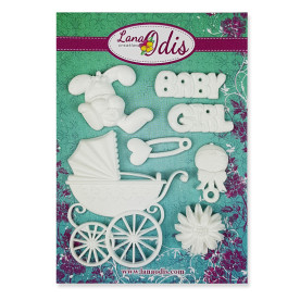 Набор декоративных фигурок, Baby Girl, 7 элементов, Lana Odis