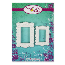 Набор декоративных фигурок, Прямоугольные рамки, 2 шт, Lana Odis