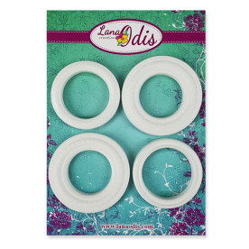 Декоративная фигурка, Овальная рамка с местом для записей, 52x67 мм, 1 шт, Lana Odis