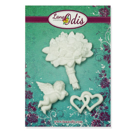 Декоративні фігурки, Весільний набір 1, 3 елементи, Lana Odis