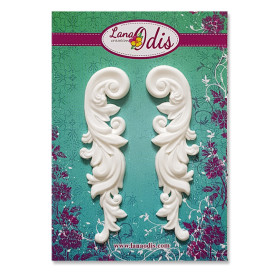 Набор декоративных фигурок, Вензели 2 большой, 70x20 мм, 2 шт, Lana Odis