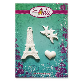 Декоративные фигурки, Набор Париж, башни 42x25 мм, 3 шт, Lana Odis