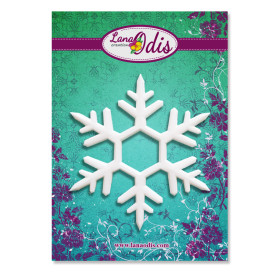 Декоративна фігурка, Сніжинка 4, 50x50 мм, 1 шт, Lana Odis