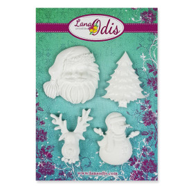 Декоративні фігурки, Набір Санта, 4 елементи, Lana Odis