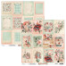 Набор скрапбумаги, Love Letters, 12 листов + бонус, 240 г/м2, 30х30 см, Mintay
