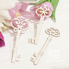 Чипборд большого размера набор ключей 3 шт Mx-014, Scrapbox