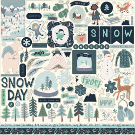 Набор наклеек Snow Much Fun - Elements, 30х30 см, Echo Park